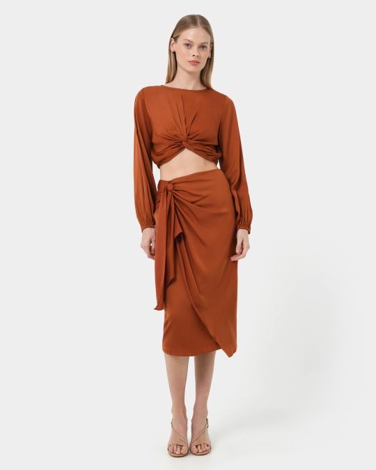 Zyana Knotted Front Top