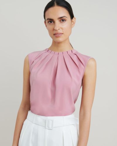 Kensington Pleat Neck Top