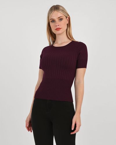Forcast Clothing, the Nola Ribbed Knit features ribbed textured, round neck and fitted silhouette