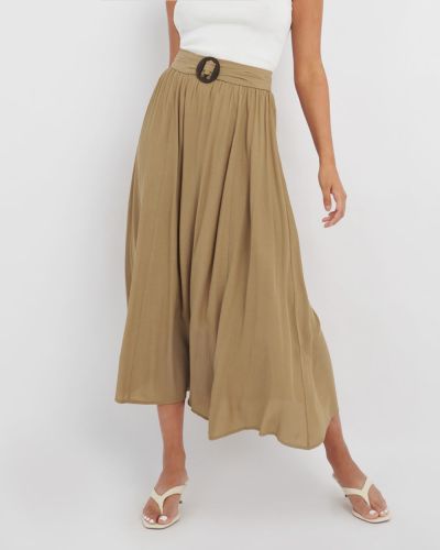 Gina Buckled Maxi Skirt