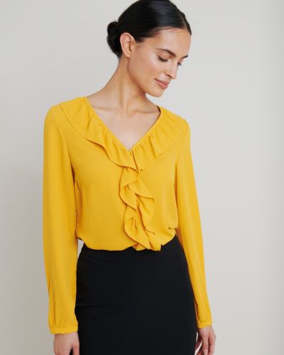 Defilia Frill Neck Blouse