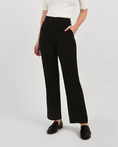 Forcast Clothing, the Andi High-Waist Trousers. Designed with minimal details and balance with a high waist style and wide legs