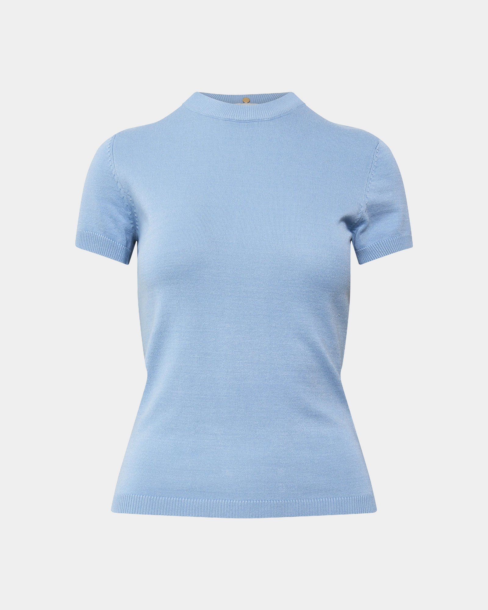 Catherine Short Sleeve Knit | Pastel Blue | Forcast - Forcast AU