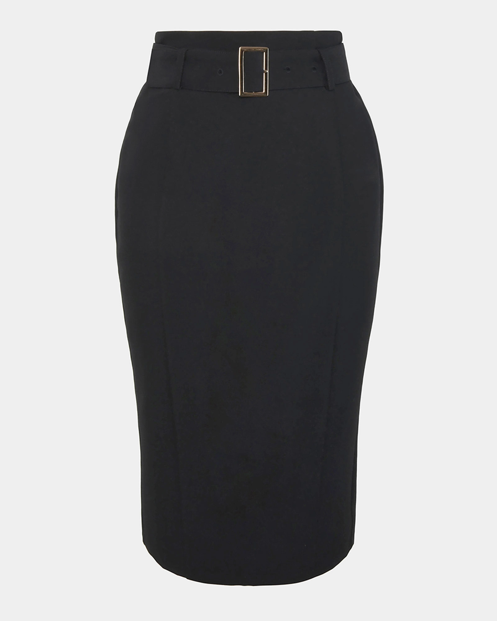 Victoria Belted Pencil Skirt | Black | Forcast - Forcast AU