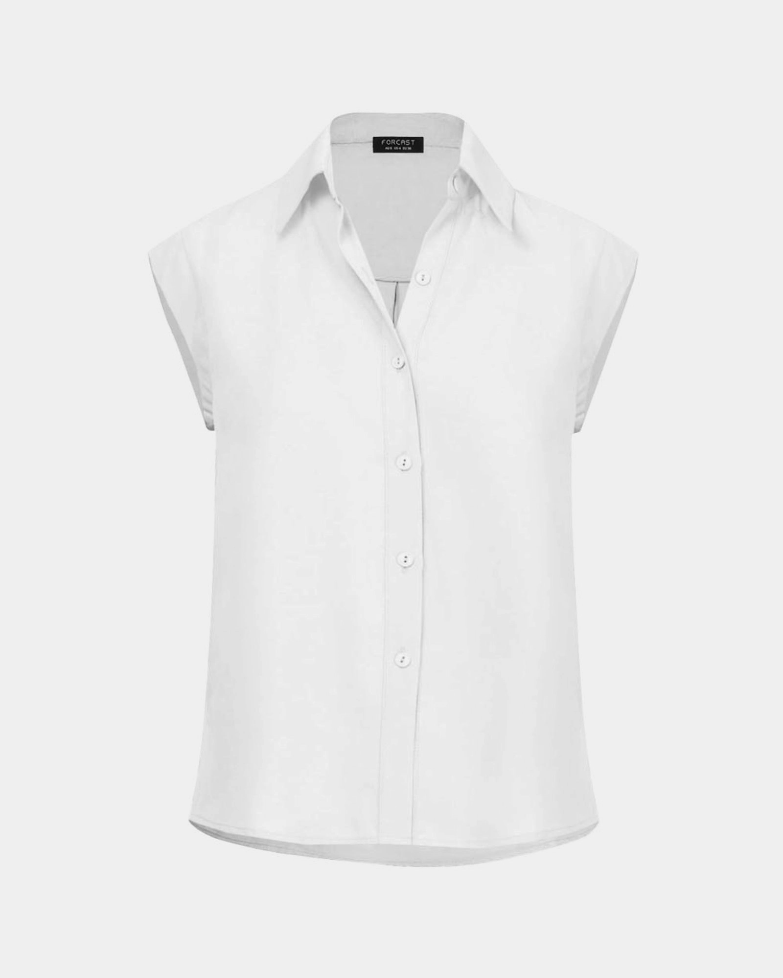 Katerina Cap Sleeve Shirt | Ivory | Forcast - Forcast AU