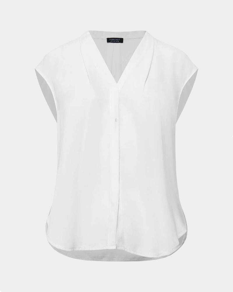 Adelaide V-neck Cap Sleeve Top
