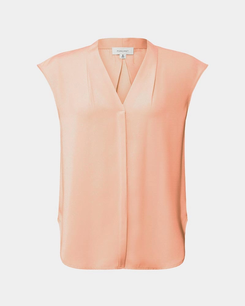 Adelaide V-neck Cap Sleeve Top