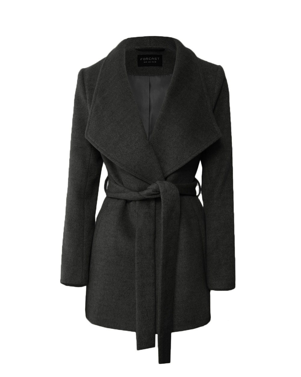 Aileen Double Breasted Short Coat - Black