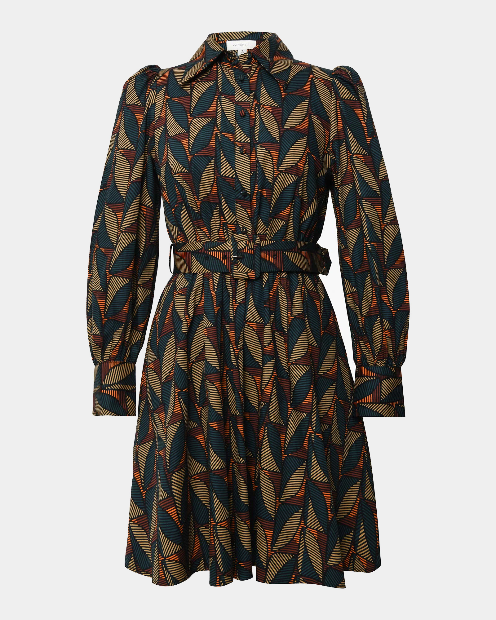 Lela Printed Shirt Dress 