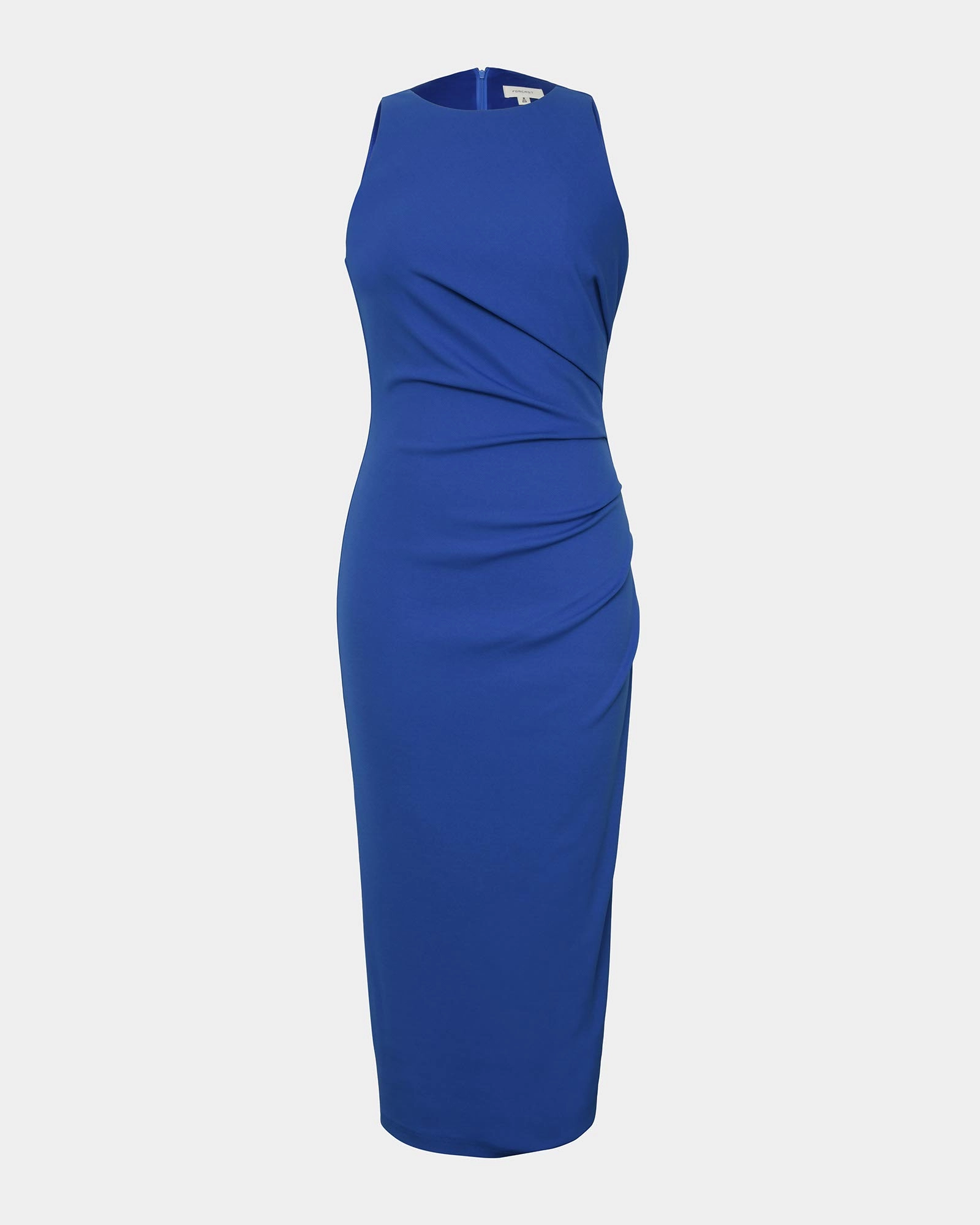 Leah Side Ruched Midi Dress 