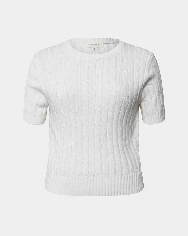 Anita Short Sleeve Cable Knit