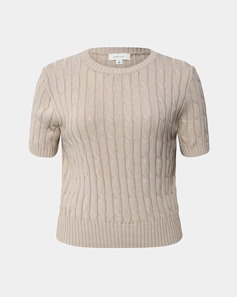 Anita Short Sleeve Cable Knit