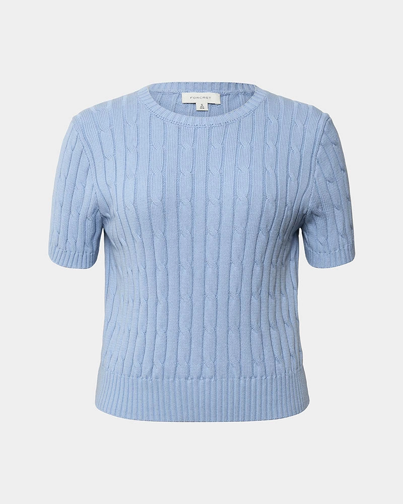 Anita Short Sleeve Cable Knit