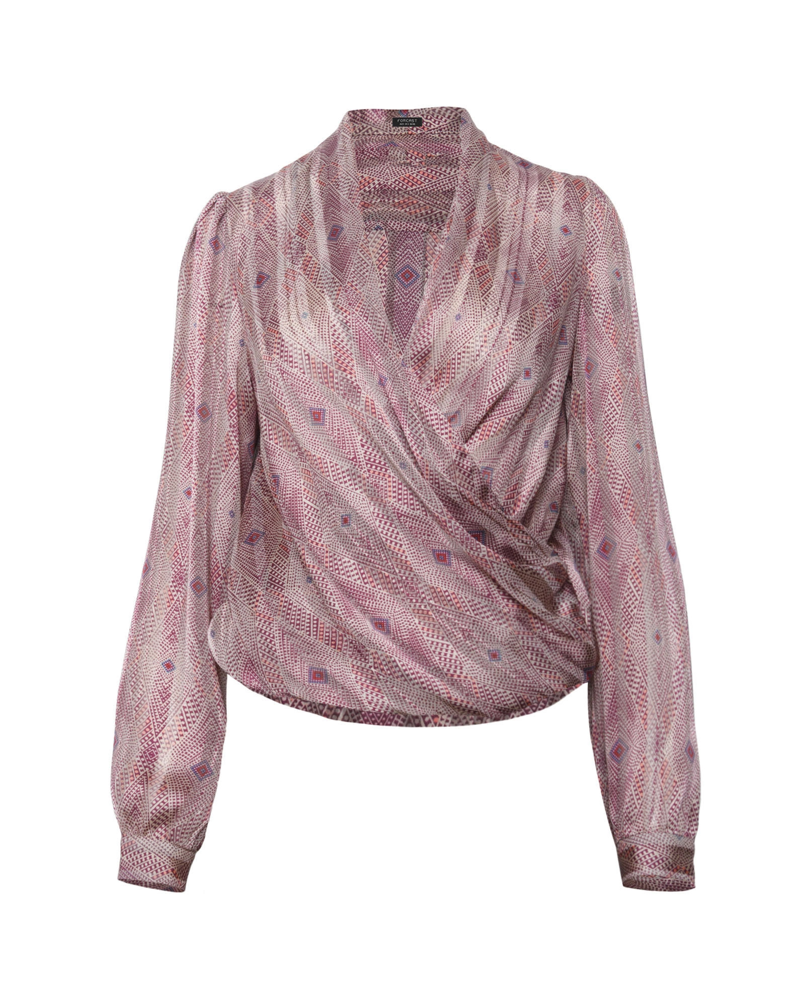 Alexis Printed Crossover Blouse