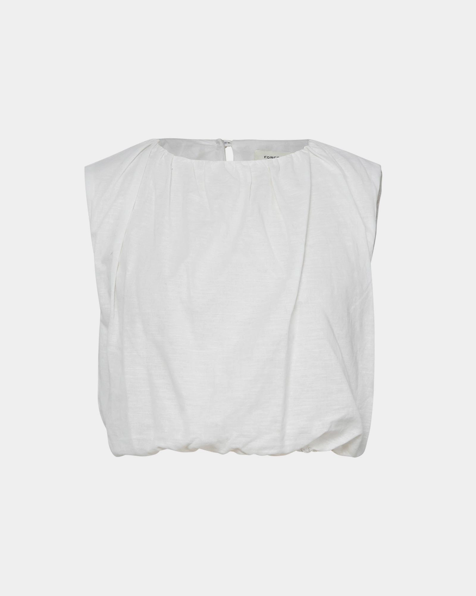 Kenya Rouched Linen Top 