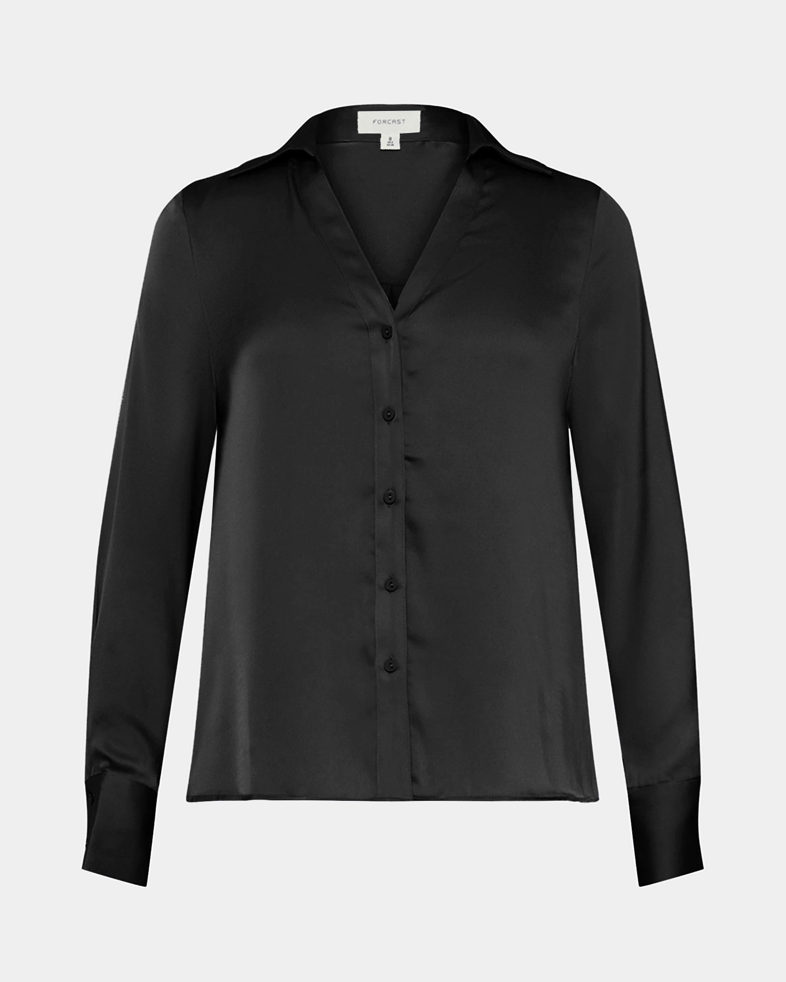 Lila V-neck Satin Blouse