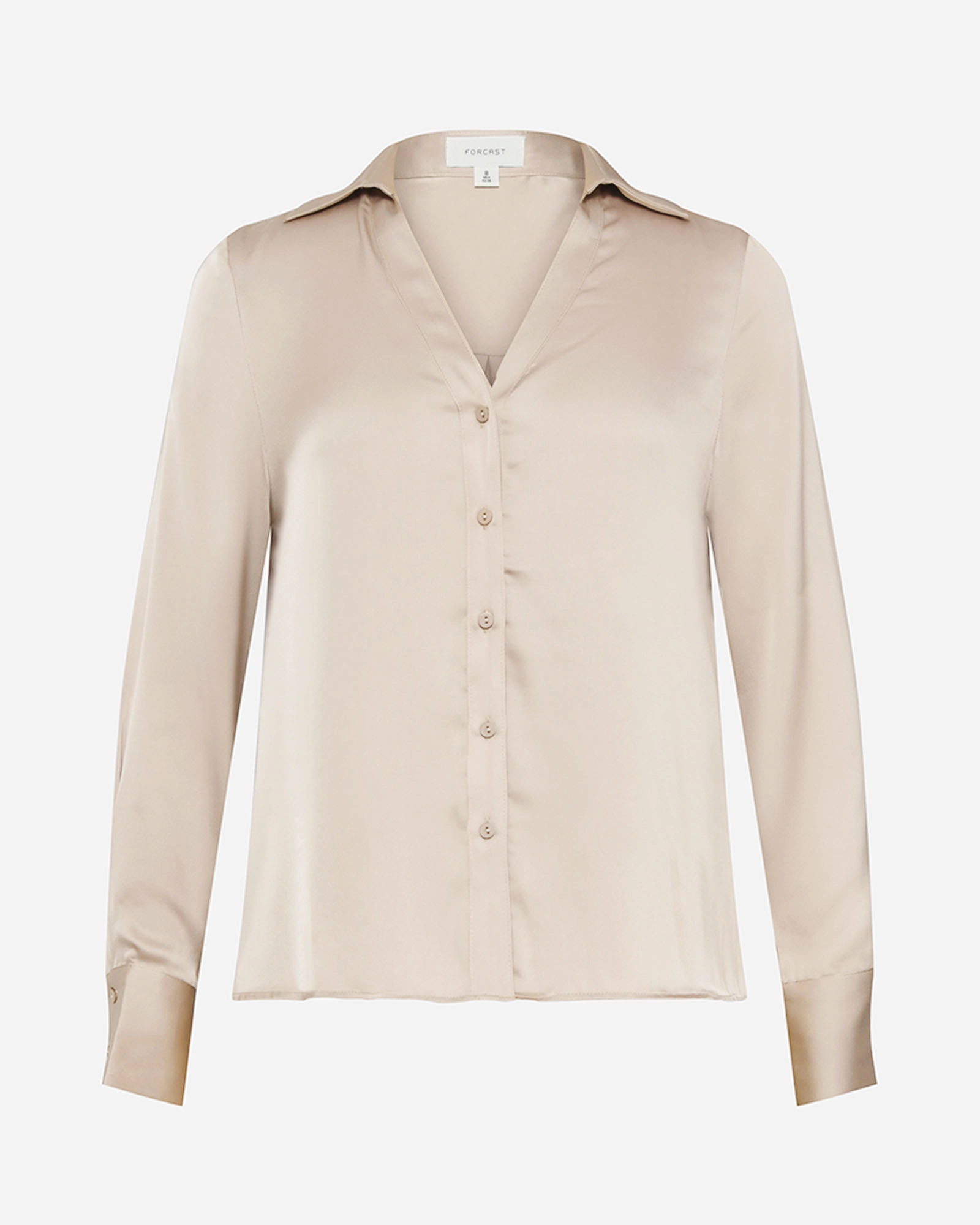 Lila V-neck Satin Blouse 