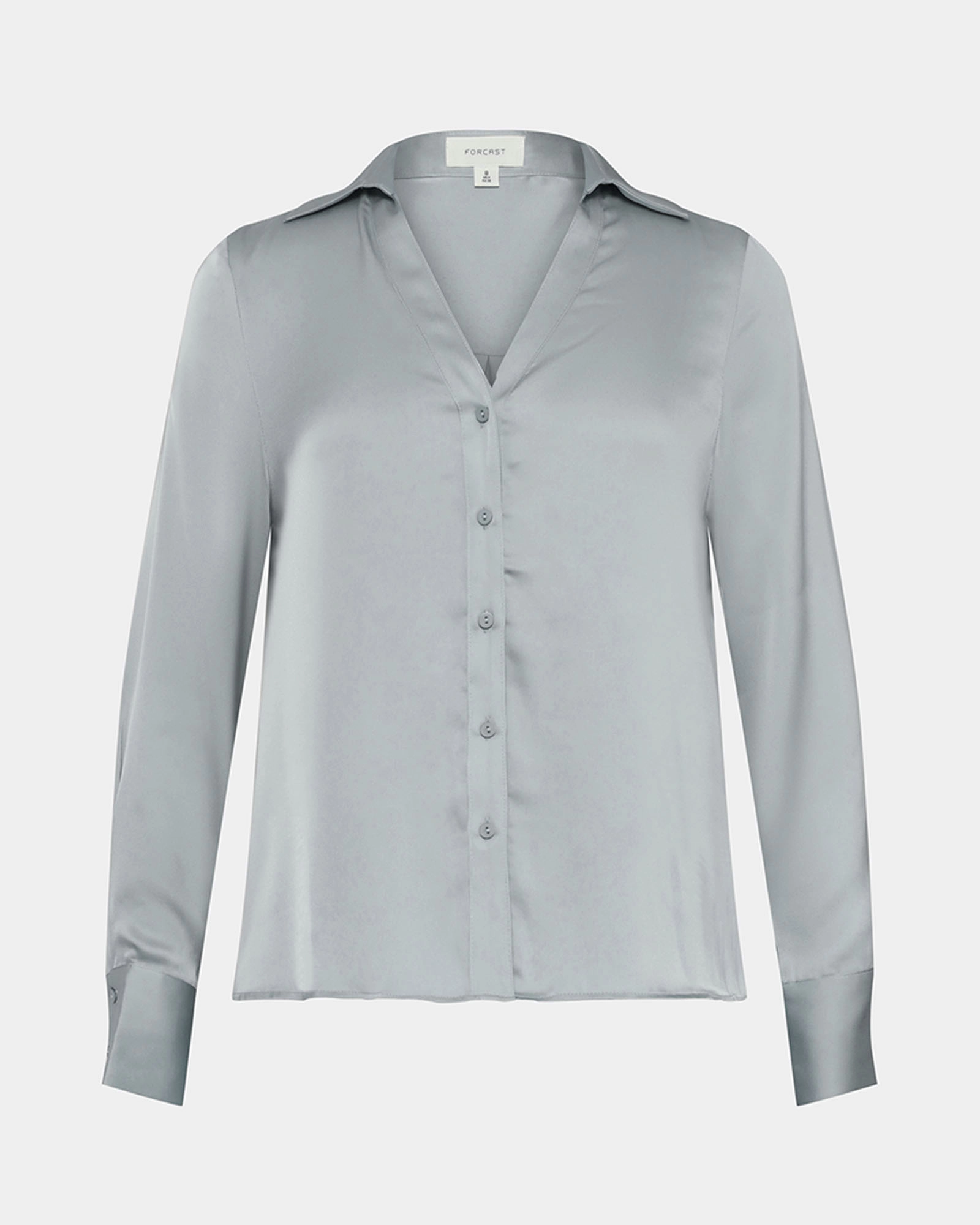 Lila Vneck Satin Blouse 