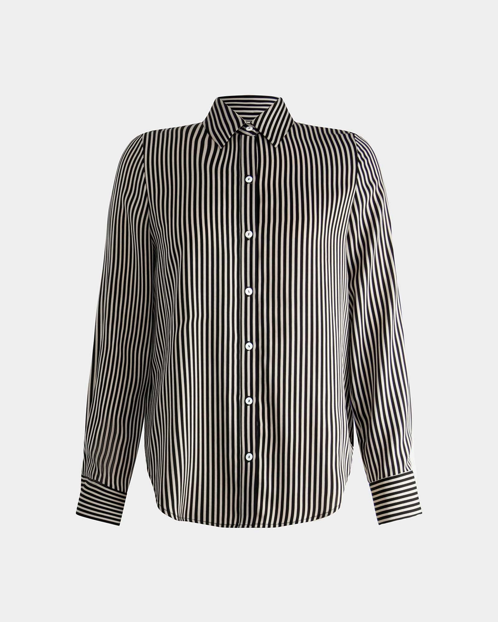 Wanda Stripe Satin Shirt 