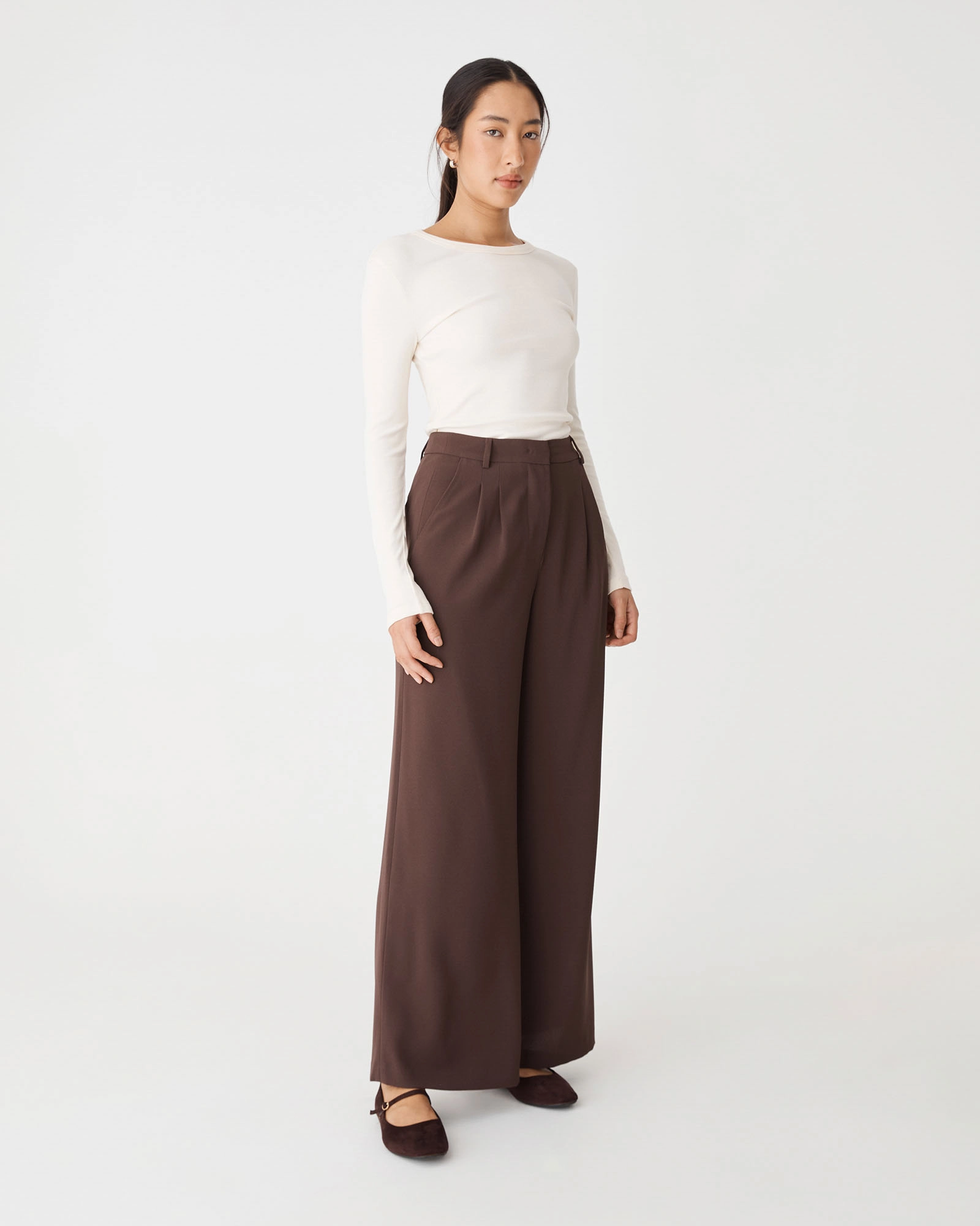 Rumy Wide Leg Tailored Pants