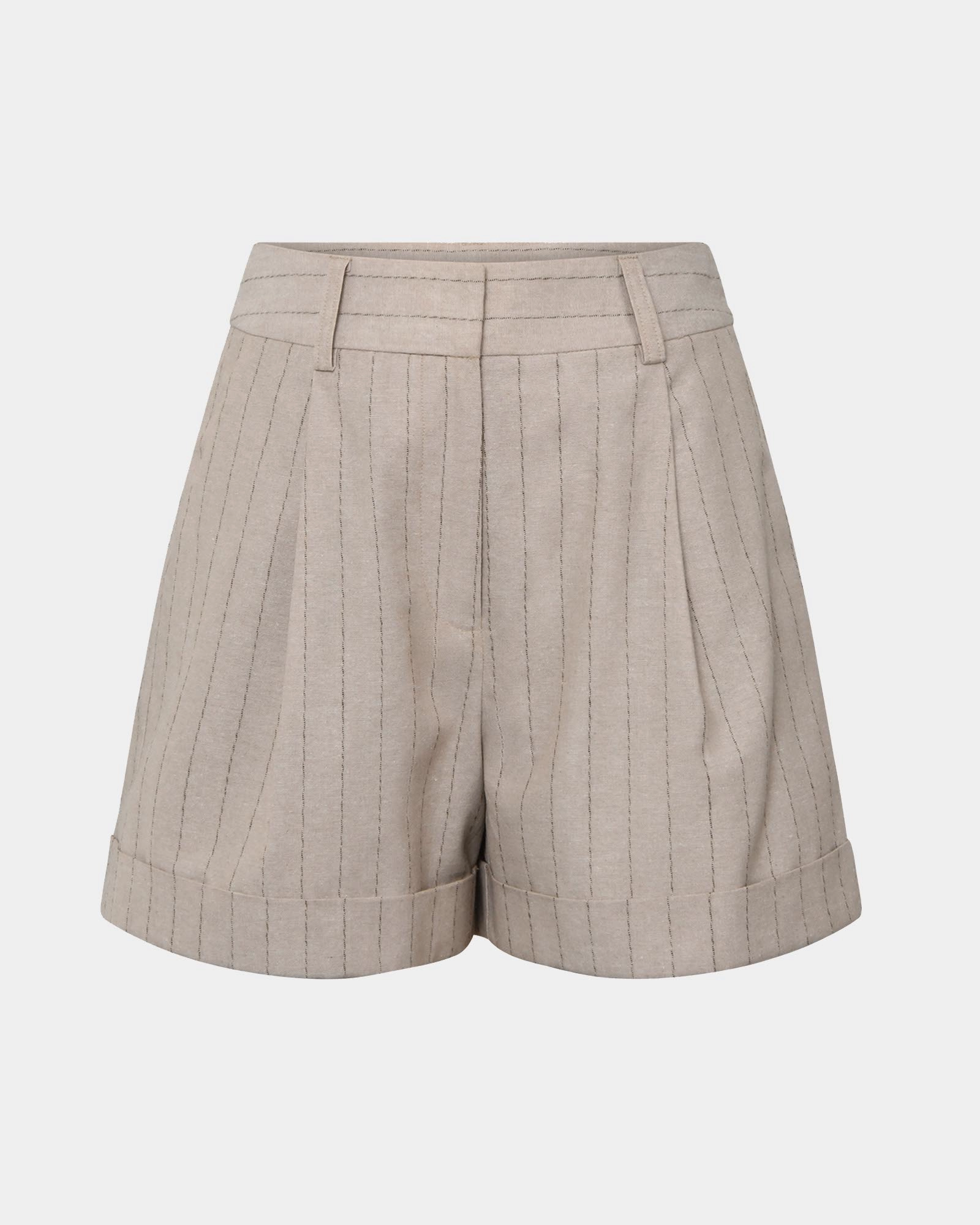 Ria Stripe Cotton Shorts 