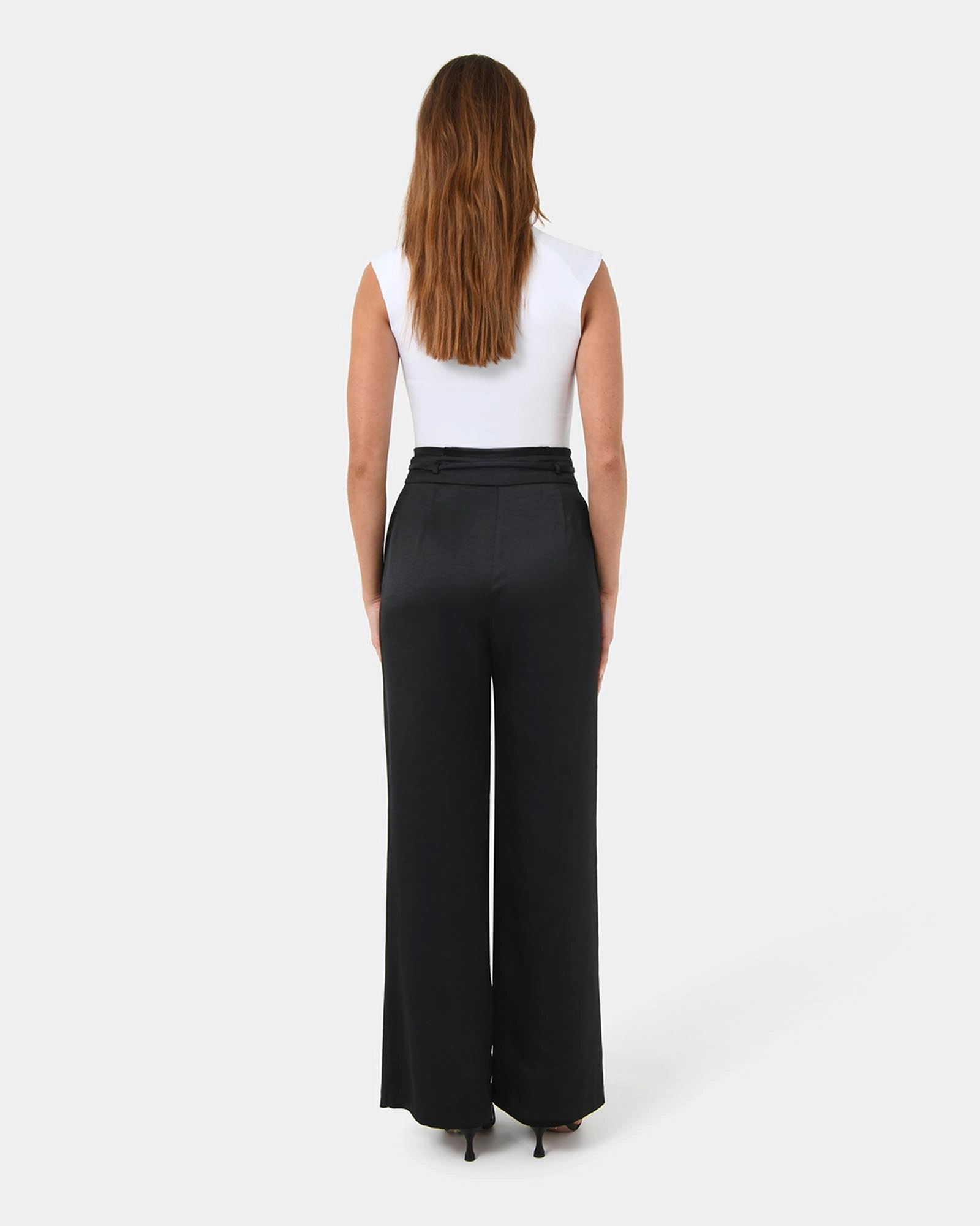 Louisa Wide Leg Satin Pants 