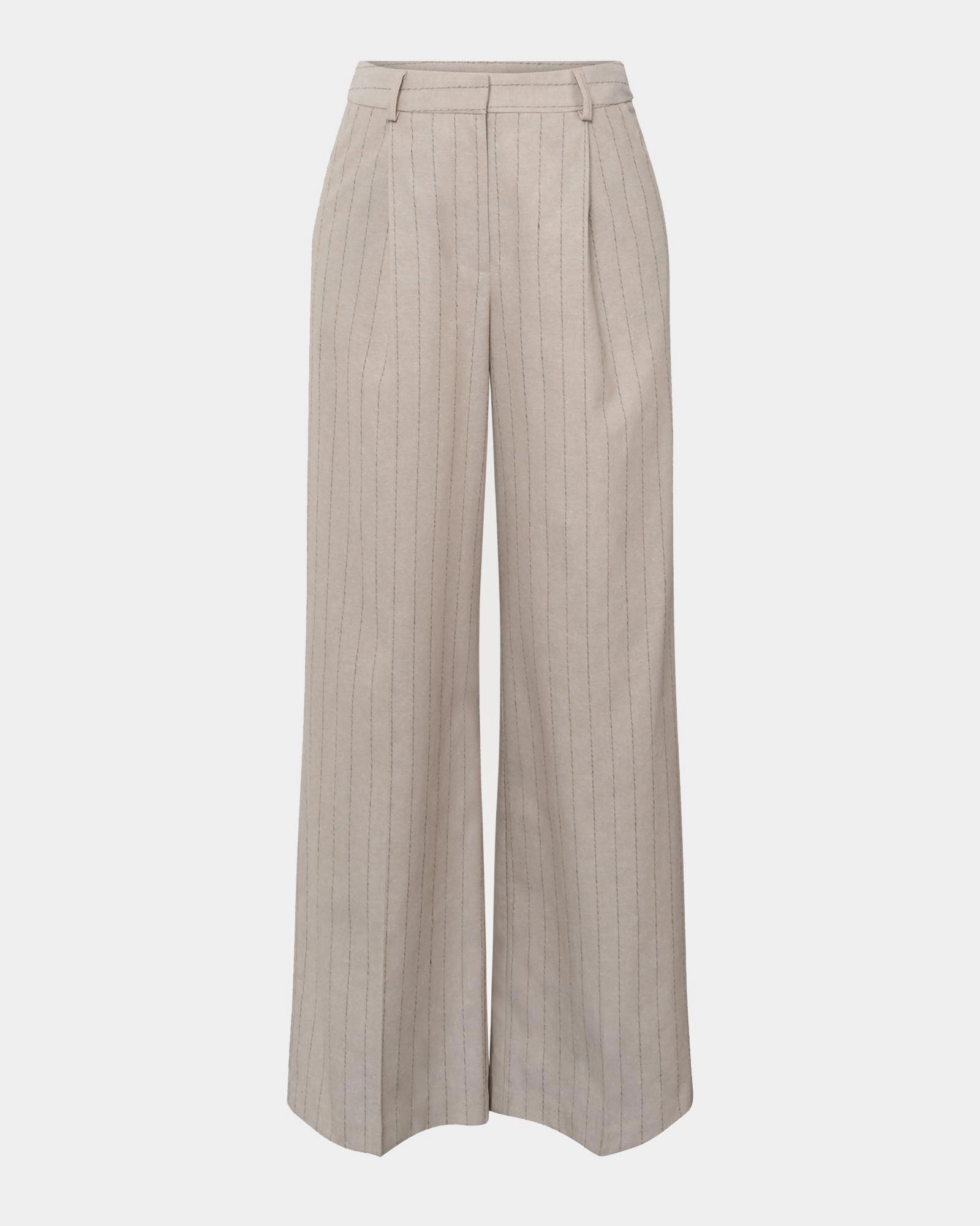 Ria Stripe Cotton Blend Pants