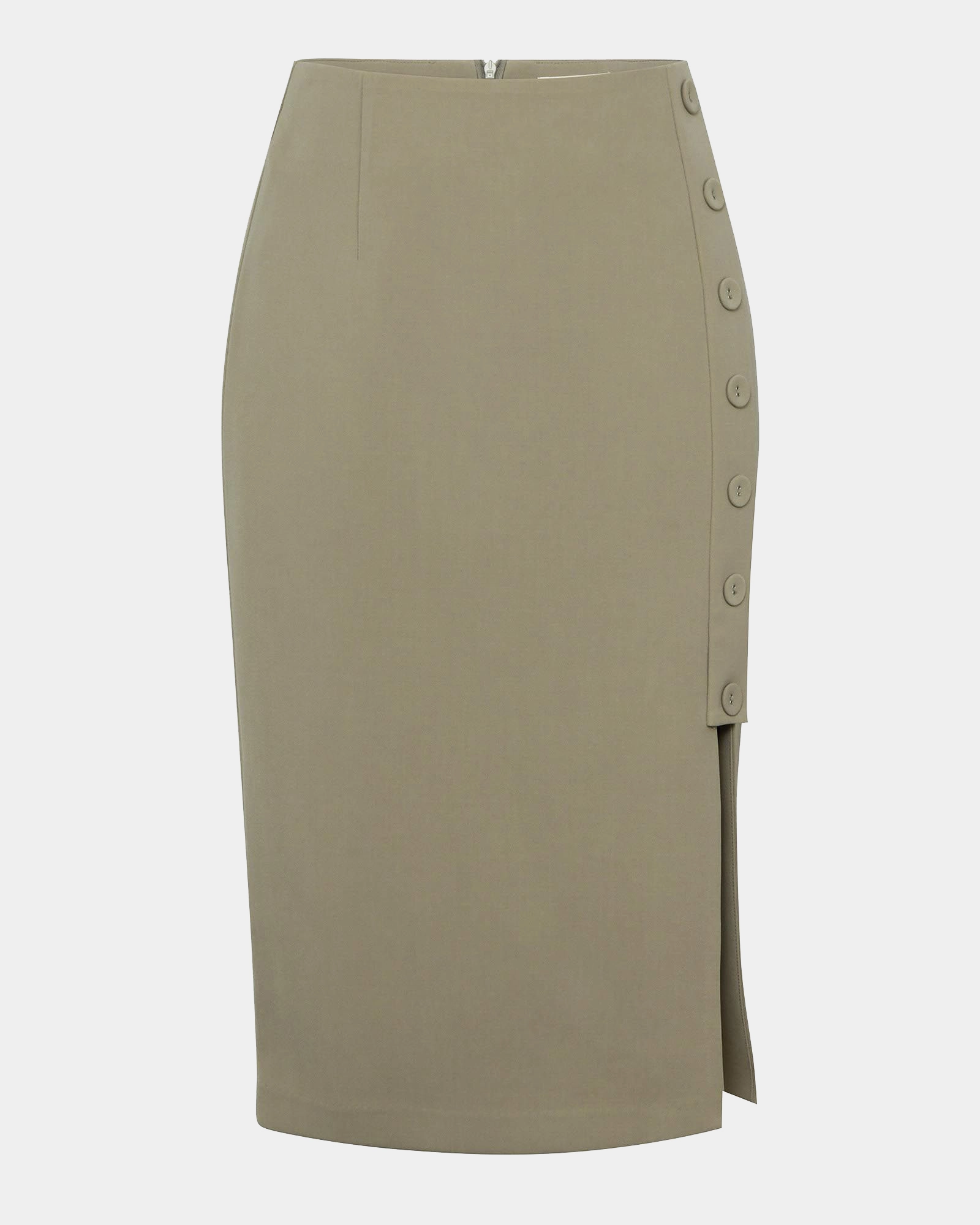 Ace Side Button Skirt