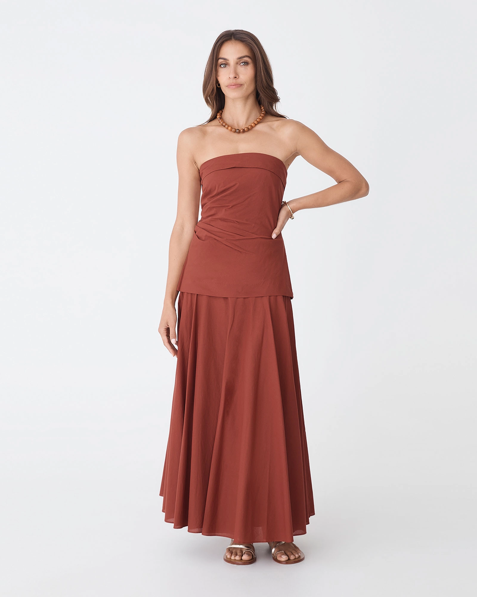 Deb Cotton Midi Full Skirt