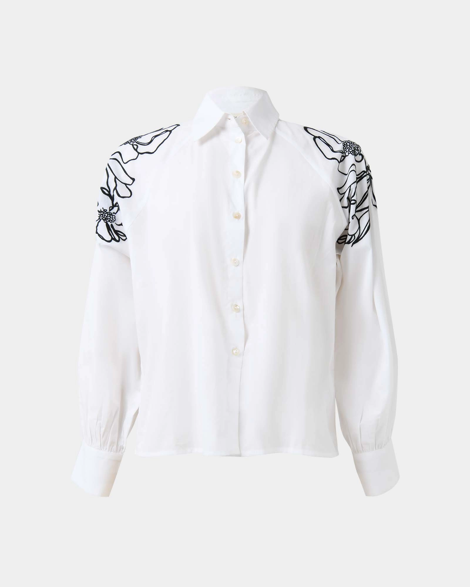 Maren Embroidered Cotton Shirt