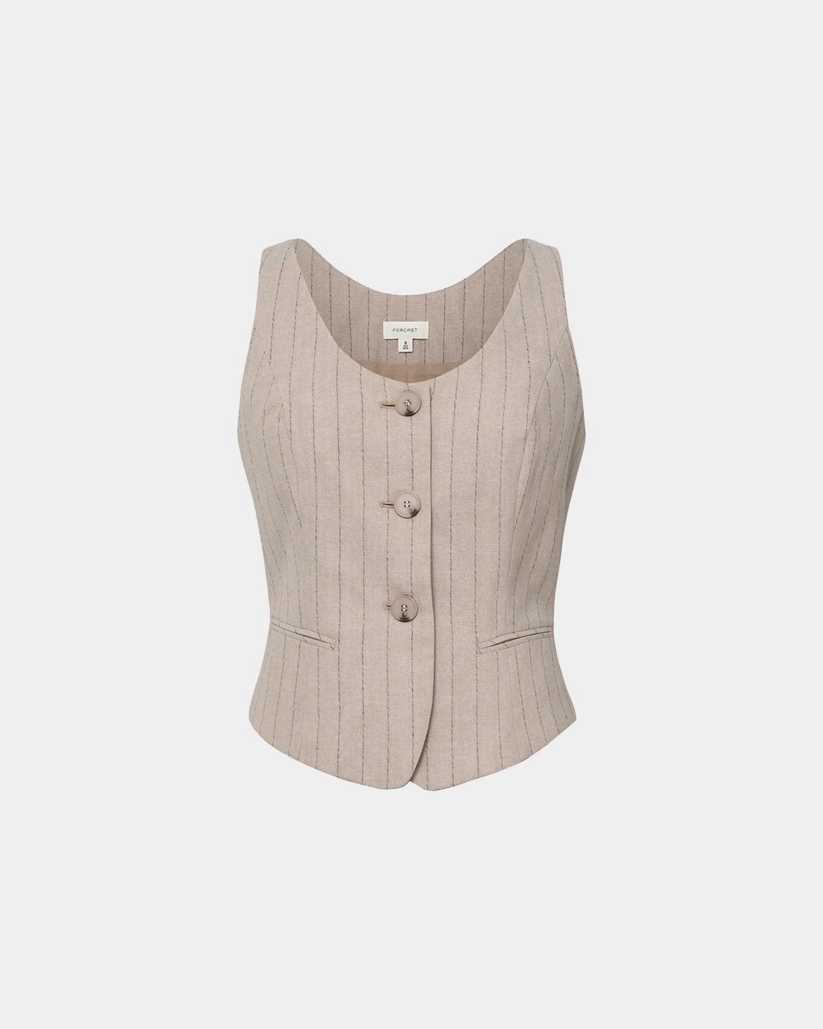 Ria Stripe Cotton Blend Vest 