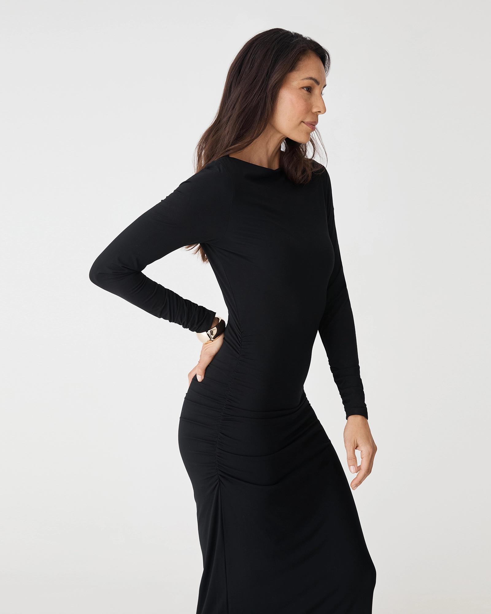 Isobel Bamboo Ruched Dress