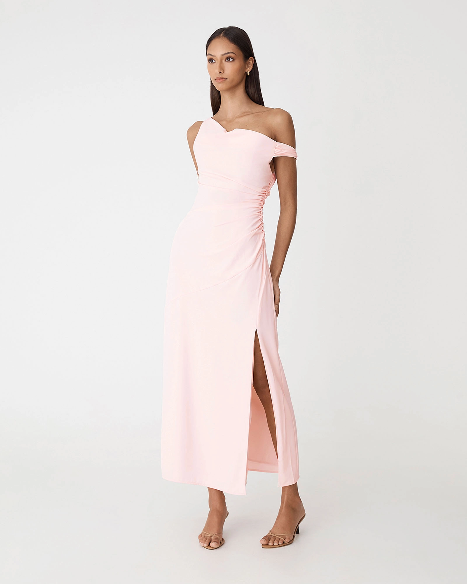 Afina One Shoulder Twist Dress