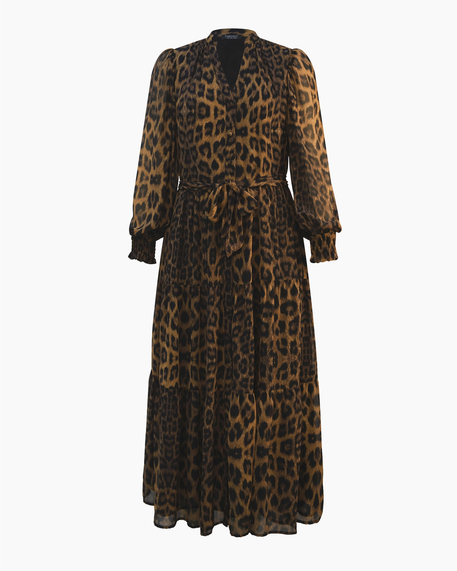 Shakira V-neck Button Dress