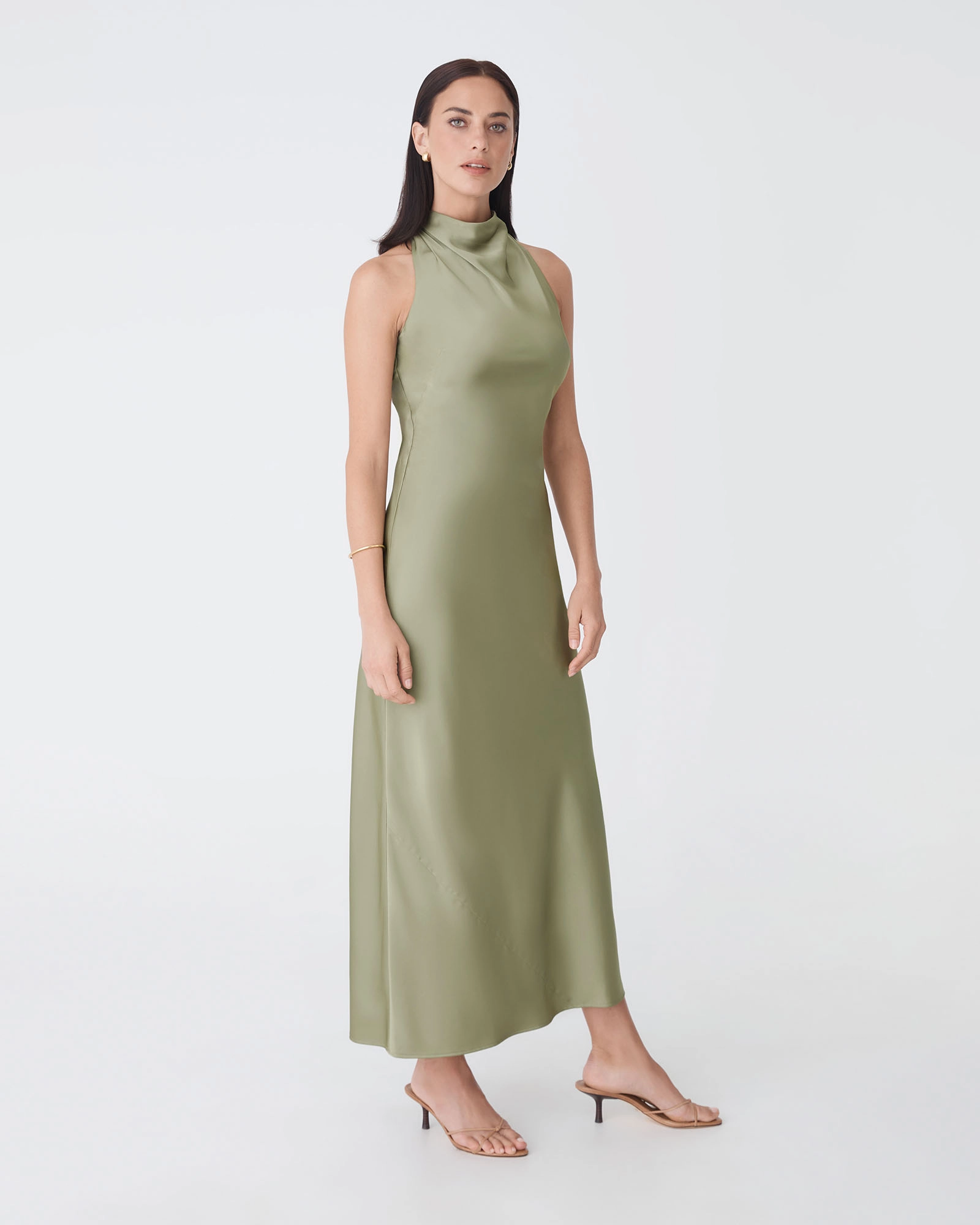 Delilah Bias Satin Dress