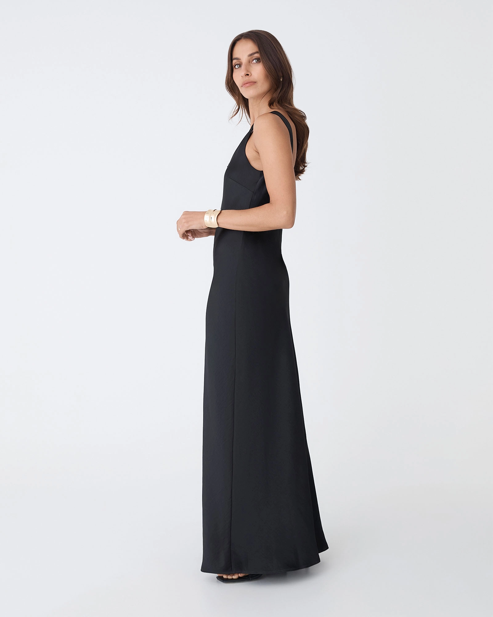 Calliope Bias Cut Slip Dress 