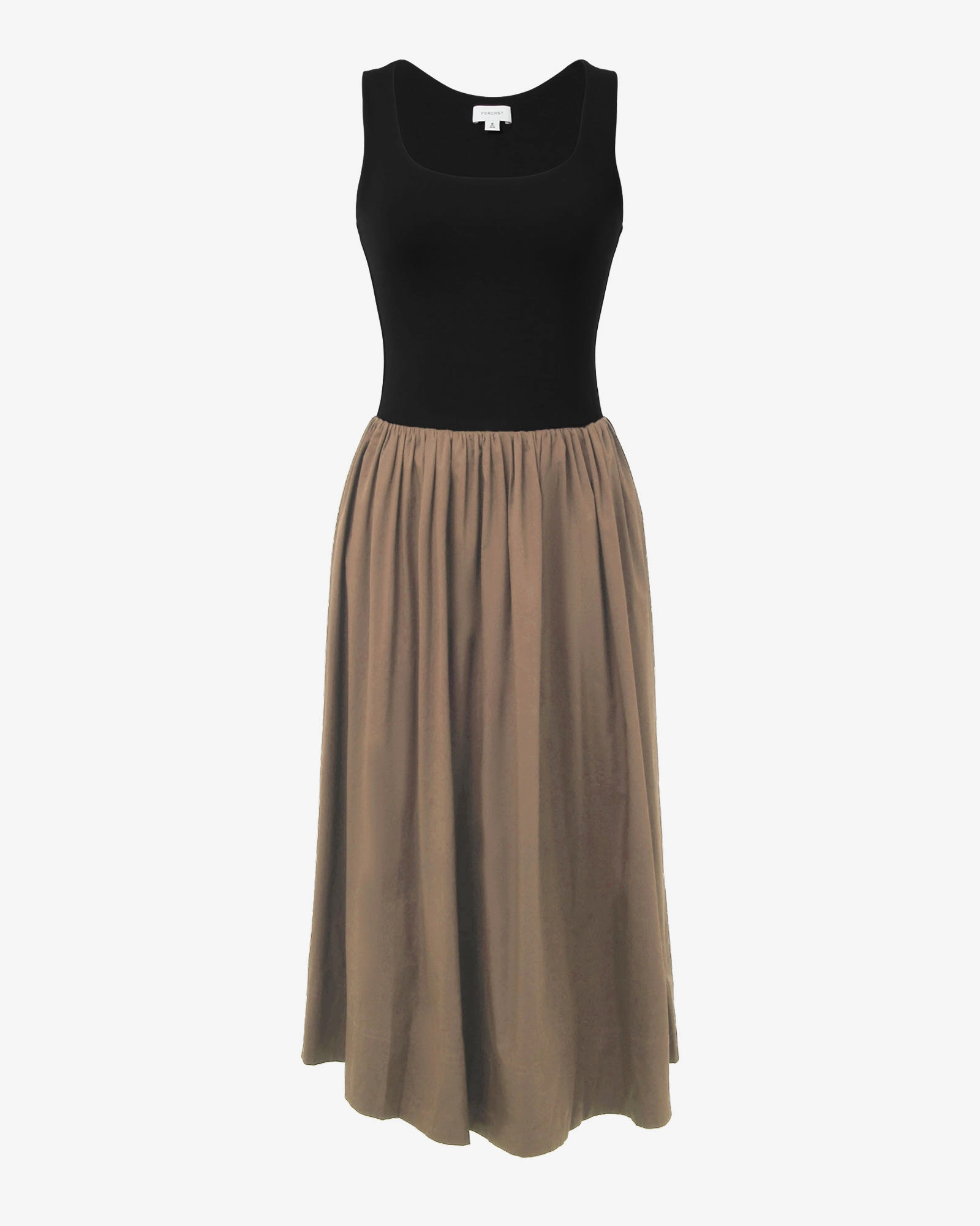 Soho Cotton & Knit Midi Dress