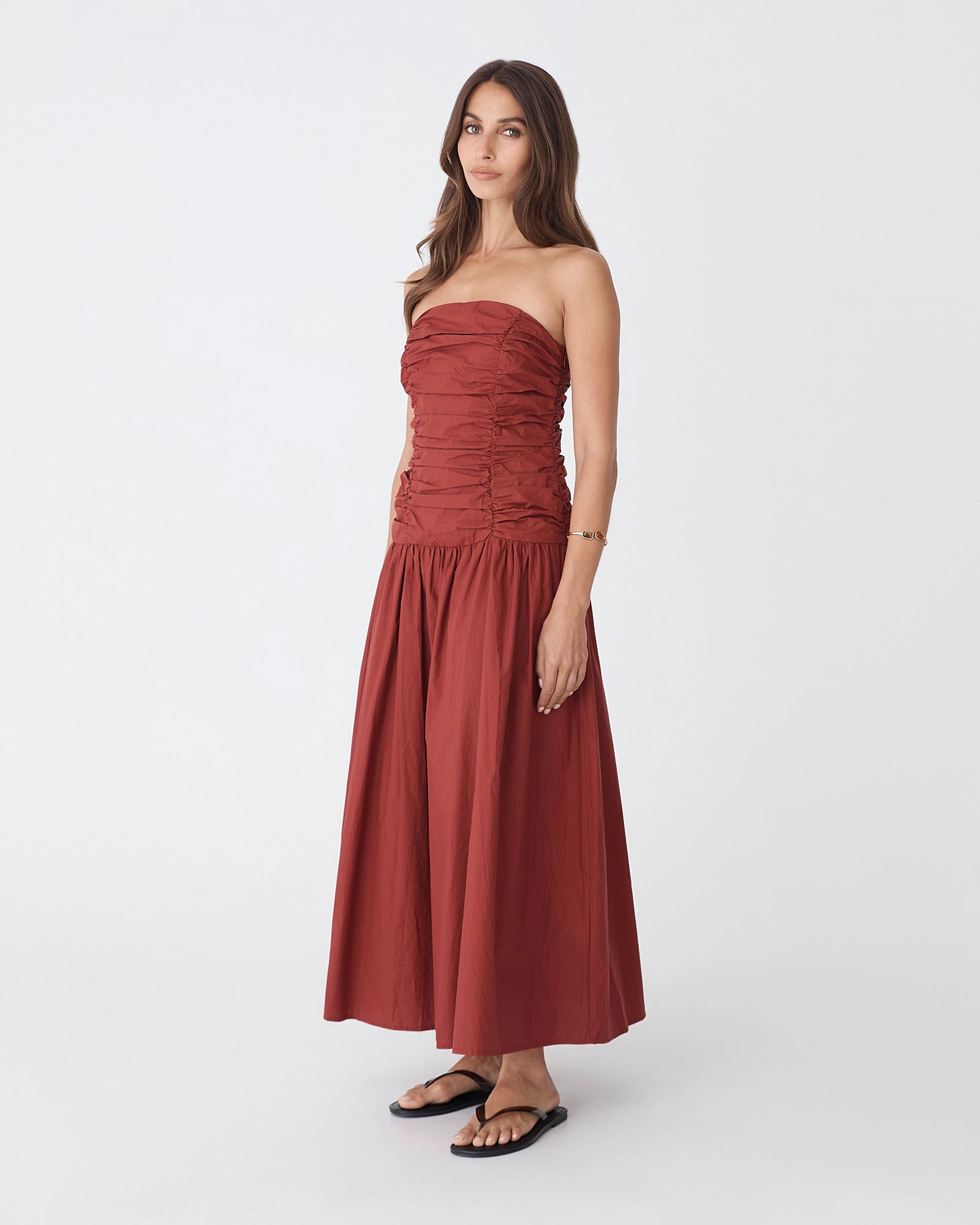 Cathy Cotton Modal Midi Dress 