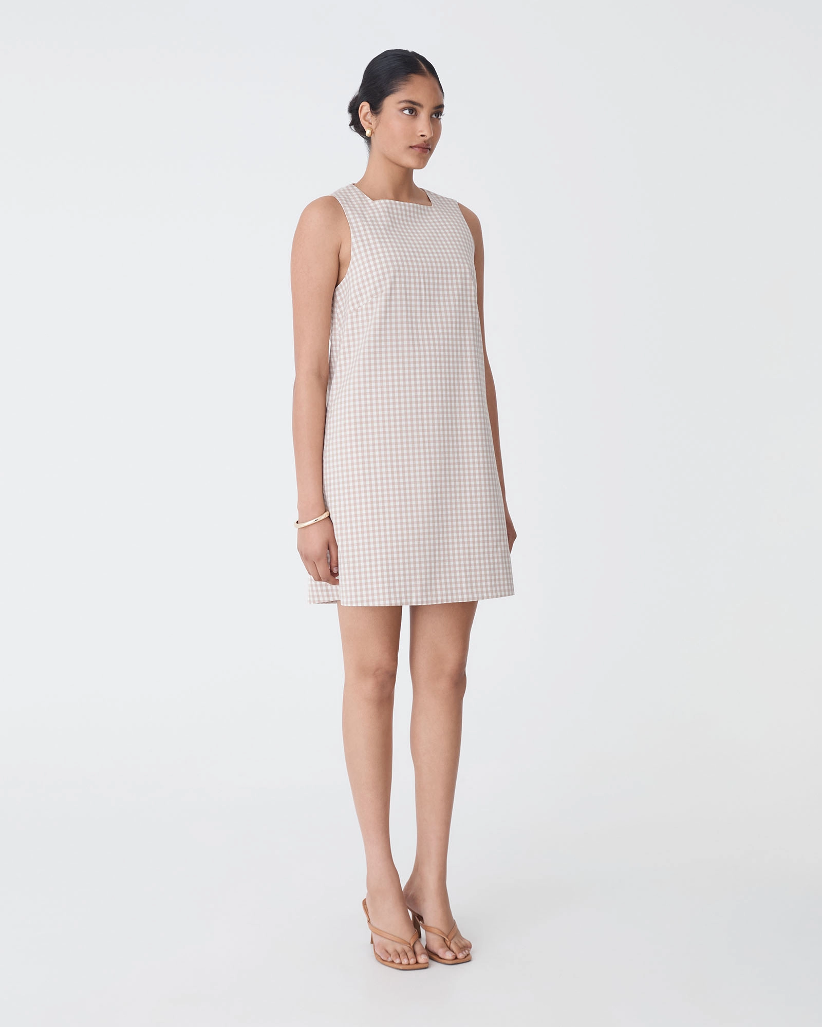 Koora Checked Mini Shift Dress
