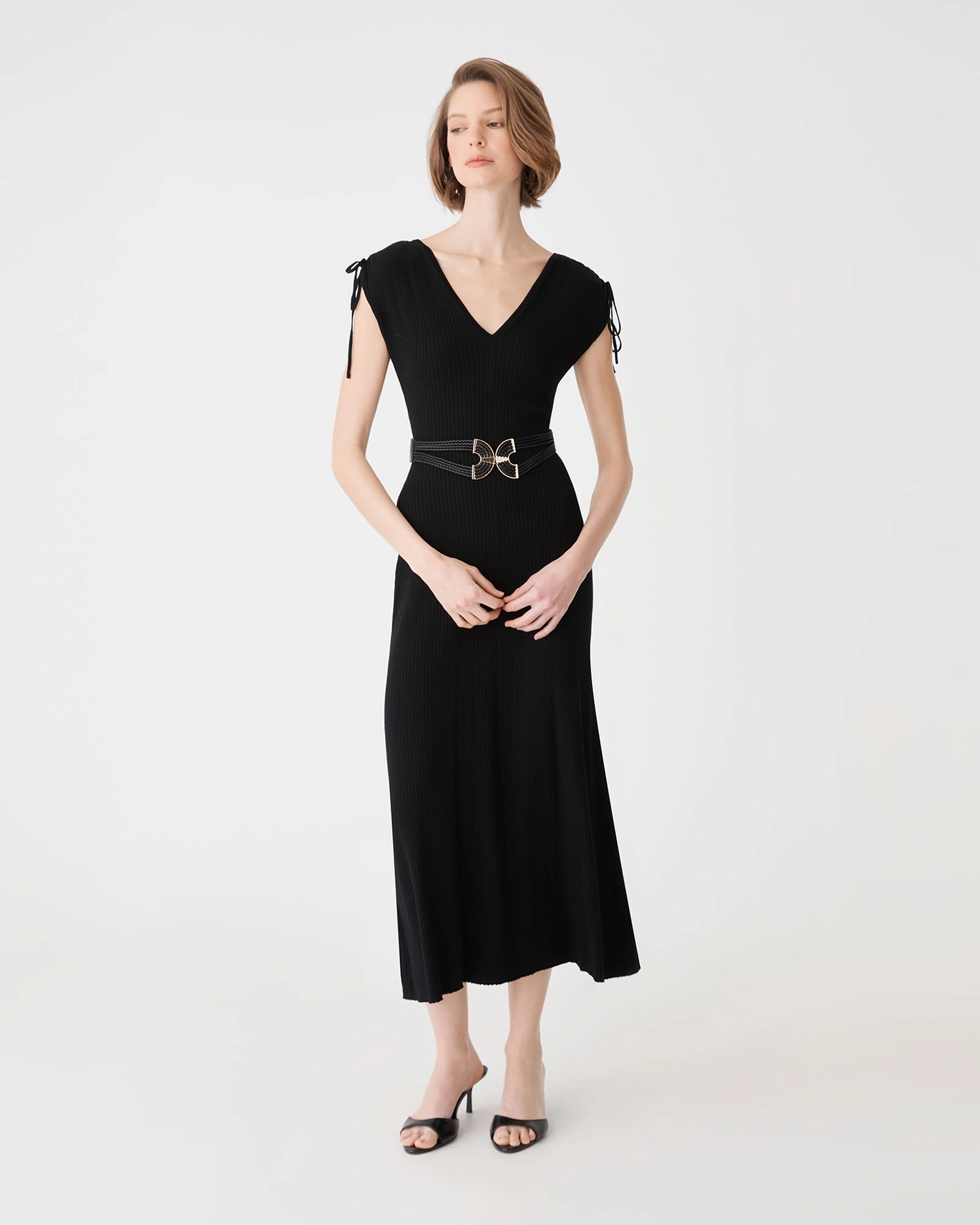Briony Lyocell Rib Knit Dress