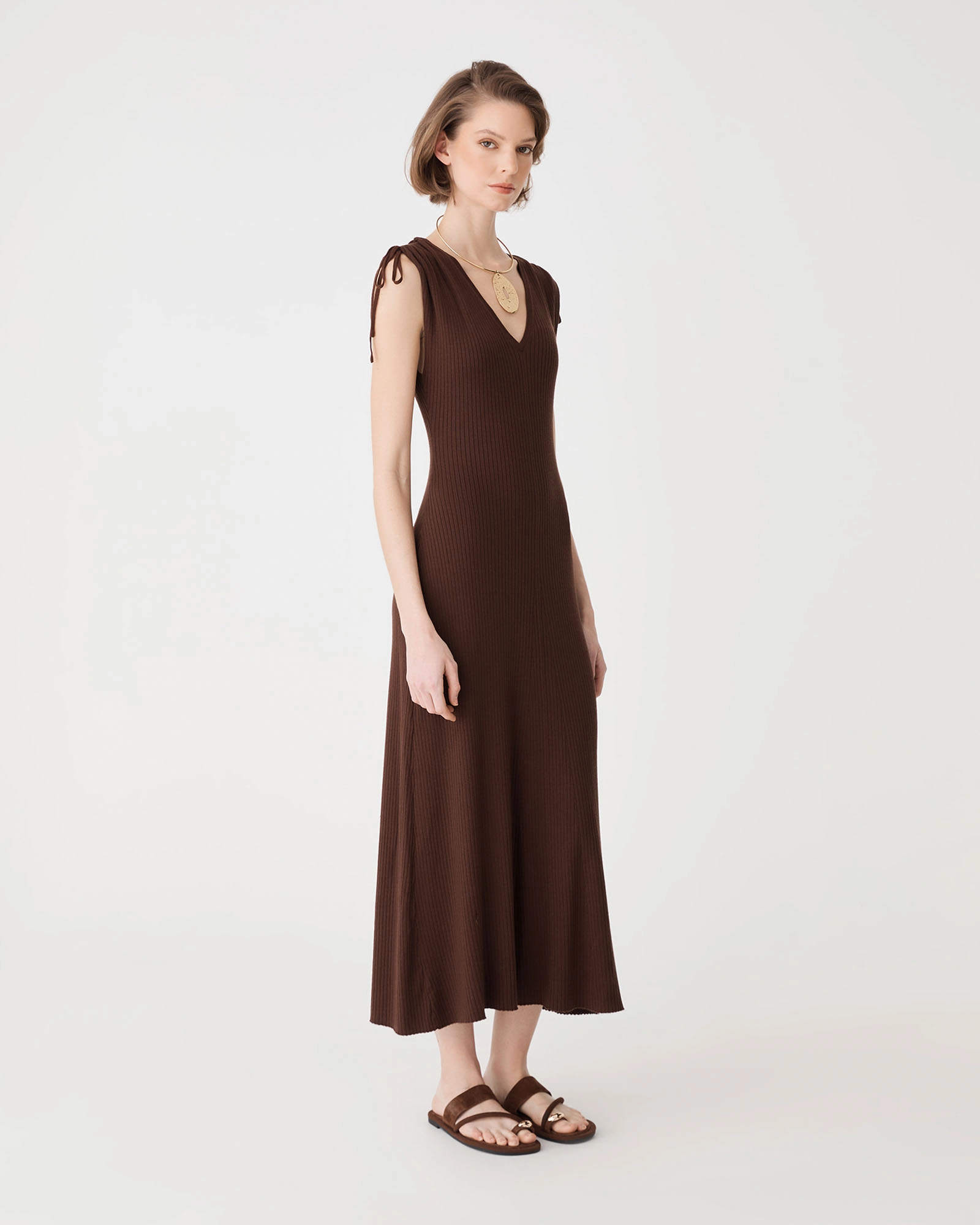 Briony Lyocell Rib Knit Dress