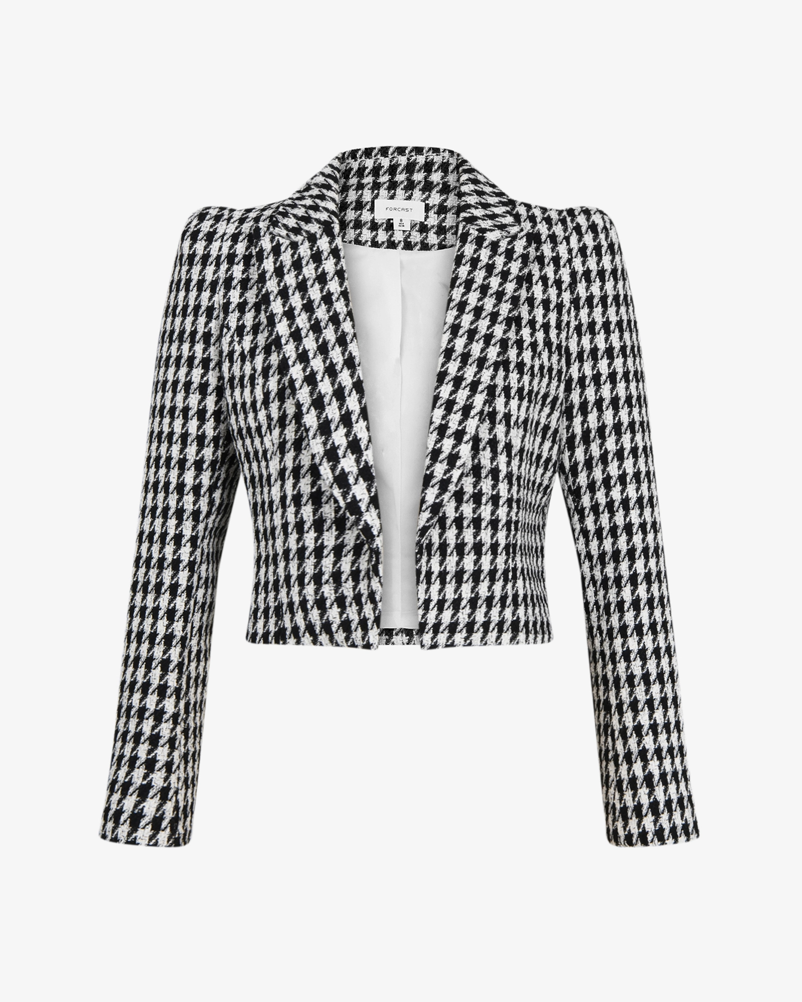 Bennet Houndstooth Crop Blazer