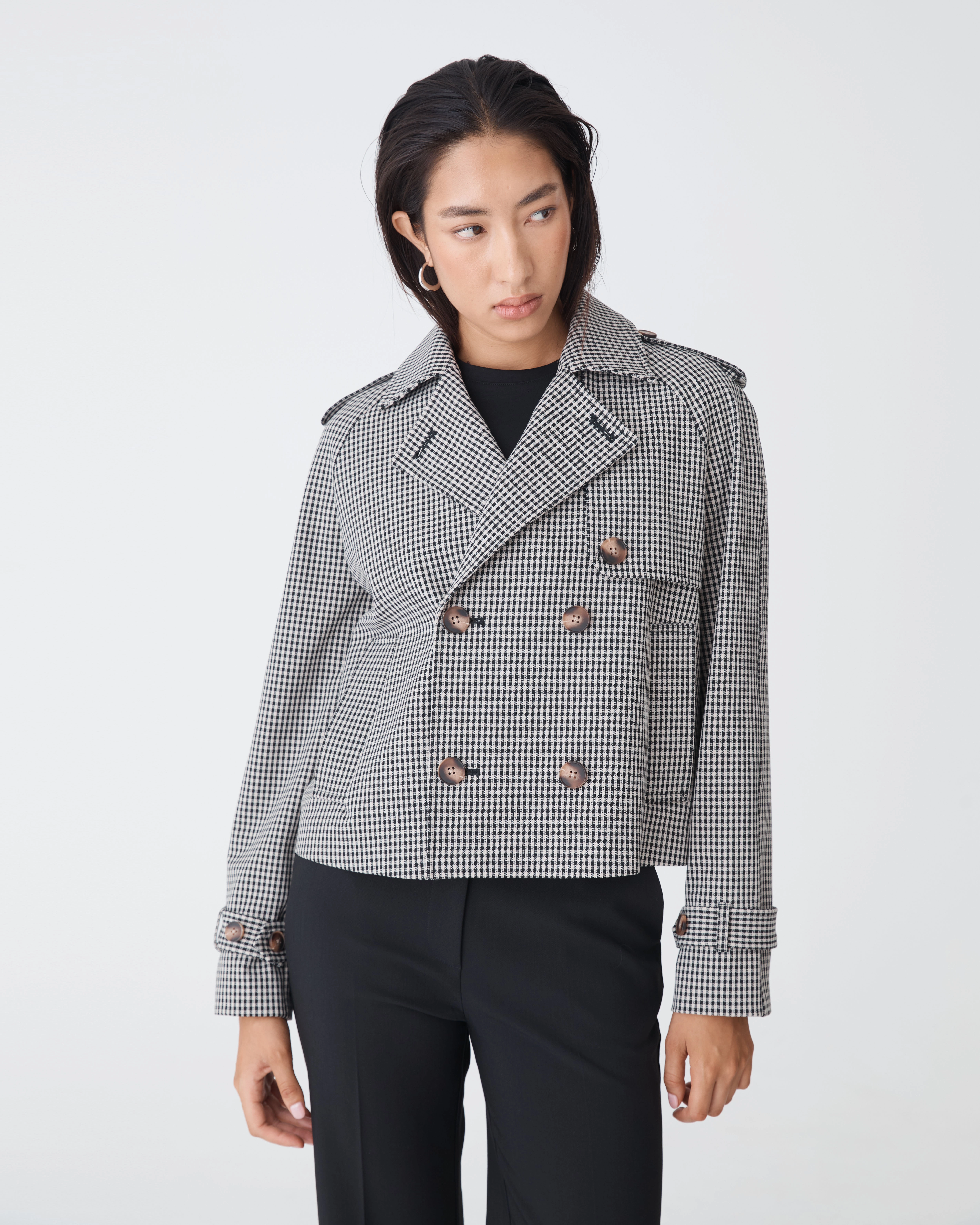 Flynn Cropped Trench Coat