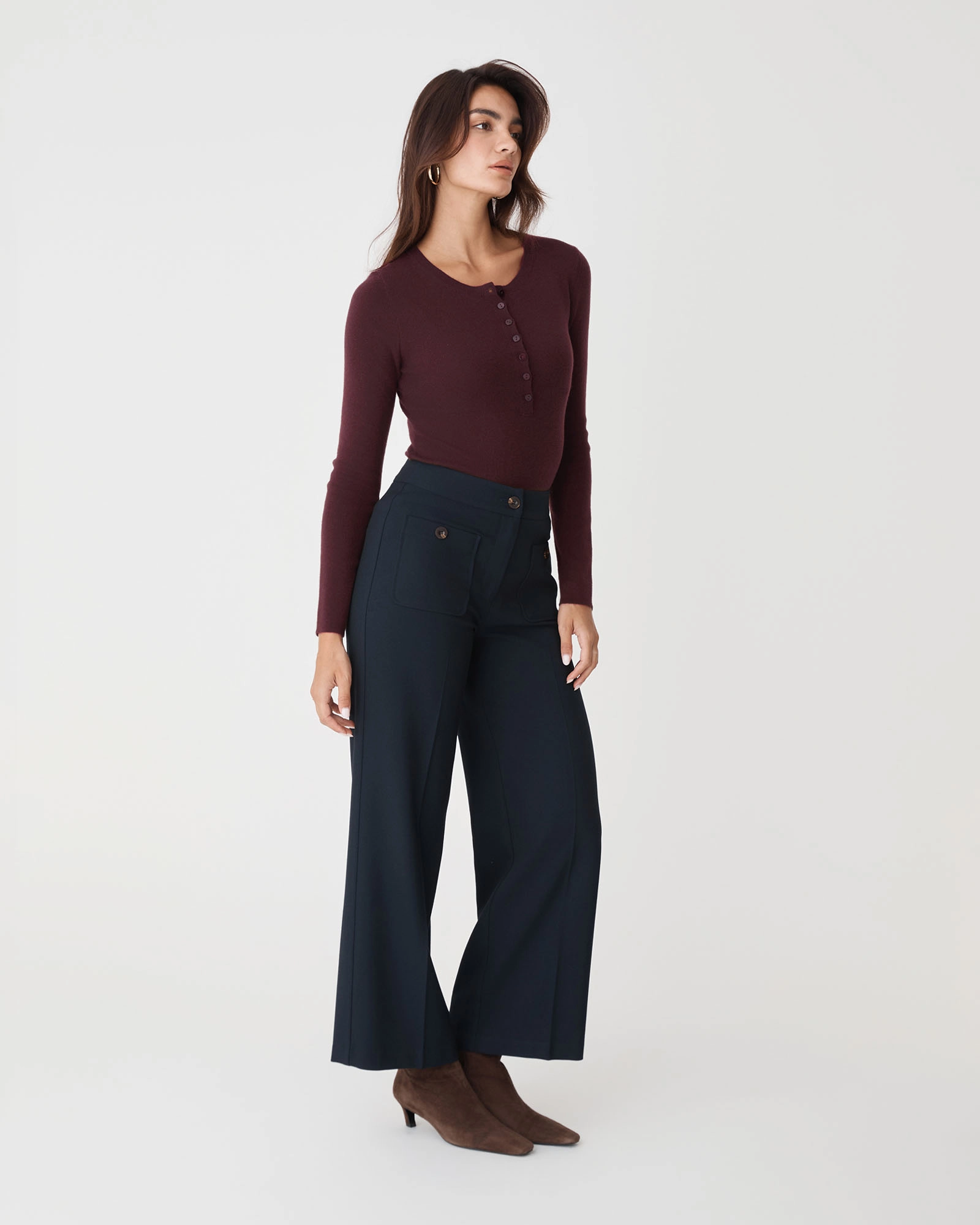 Henley Button Up Knit 