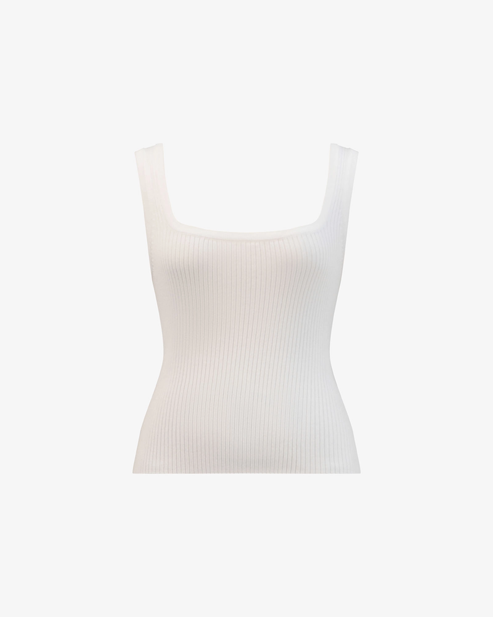 Ella Square Neck Rib Knit 