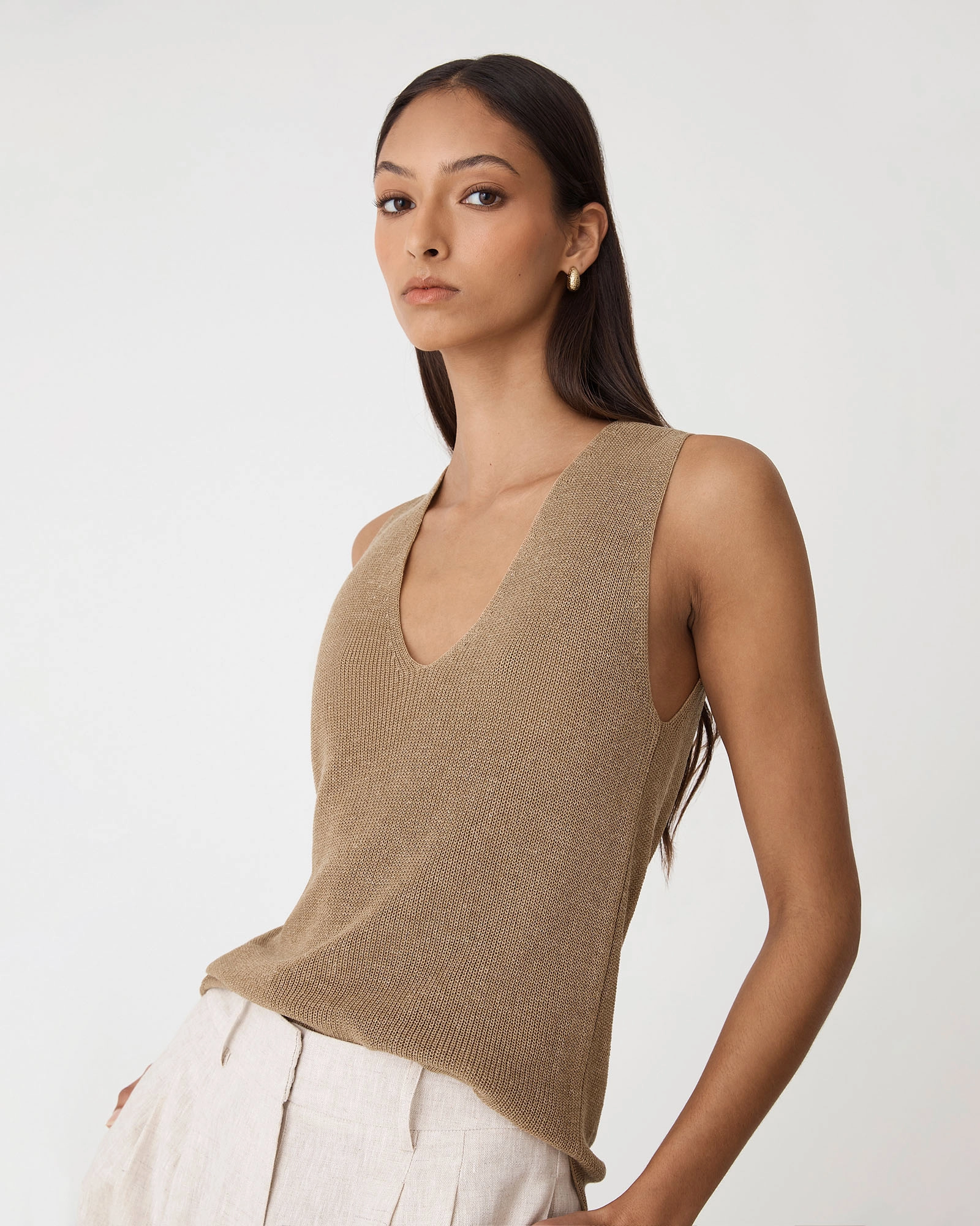 Jillian Lyocell Blend Tank