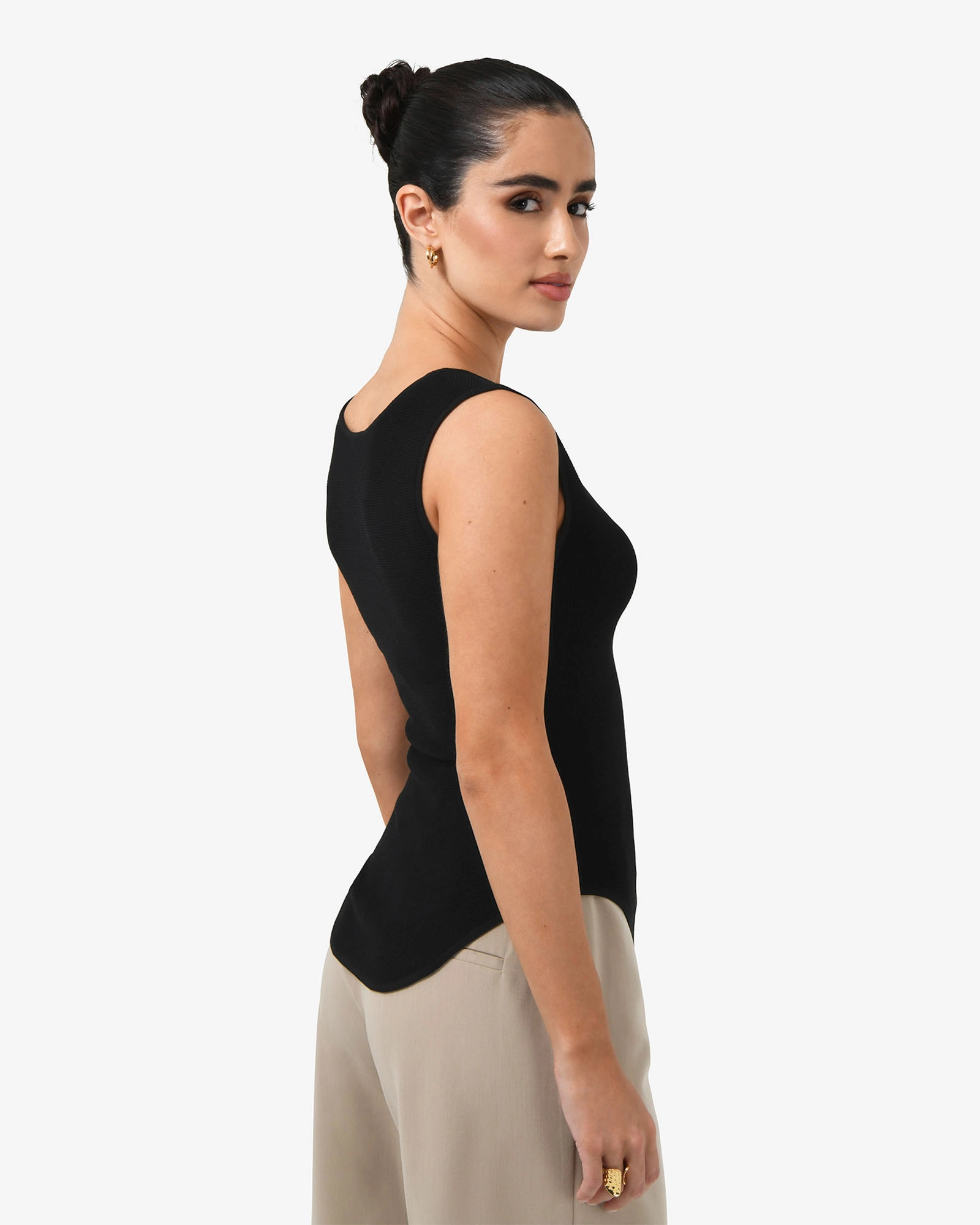 Noemi Split Neck Tank