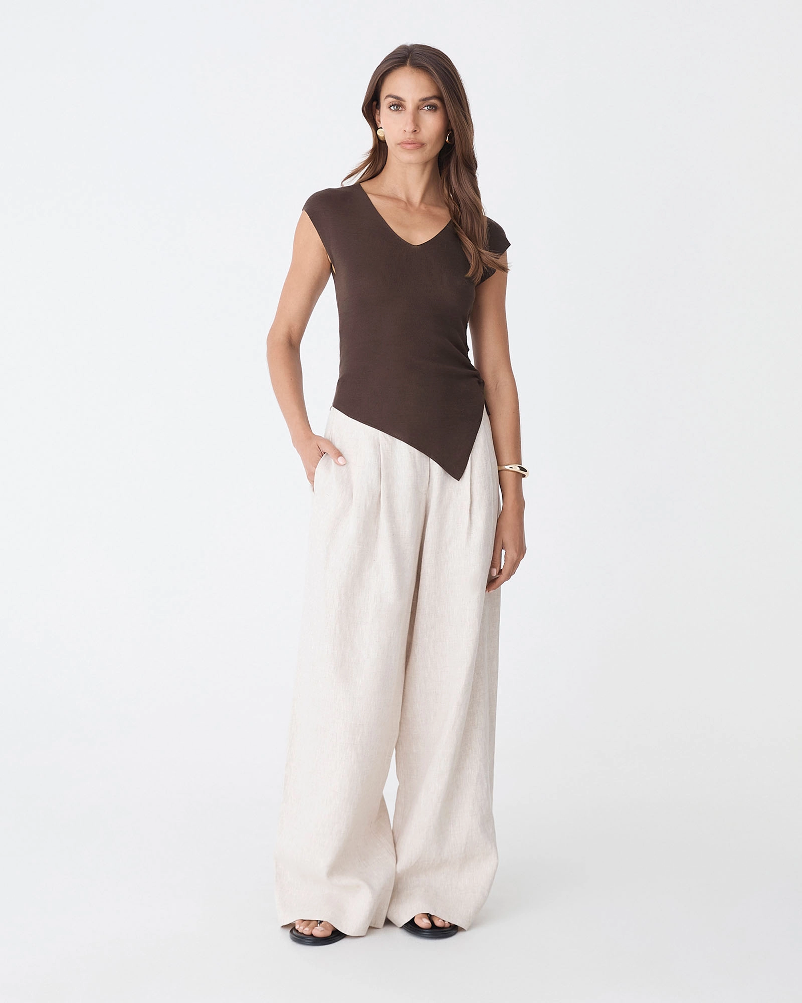 Galina Ruched Lyocell Knit