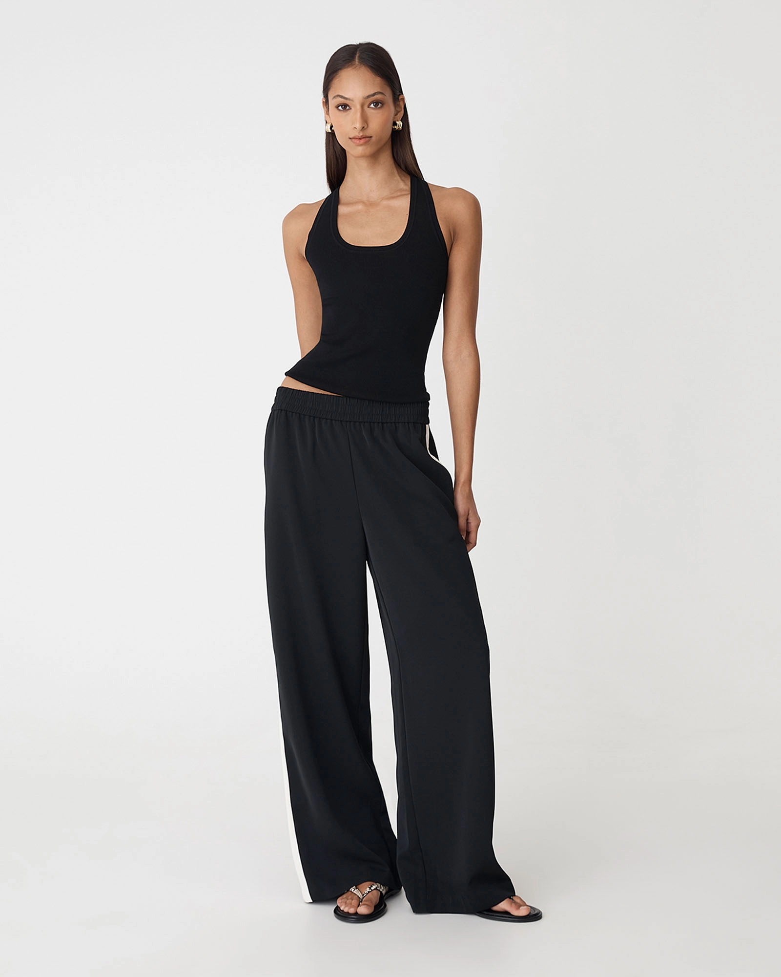 Alla Contrast Elastic Pants