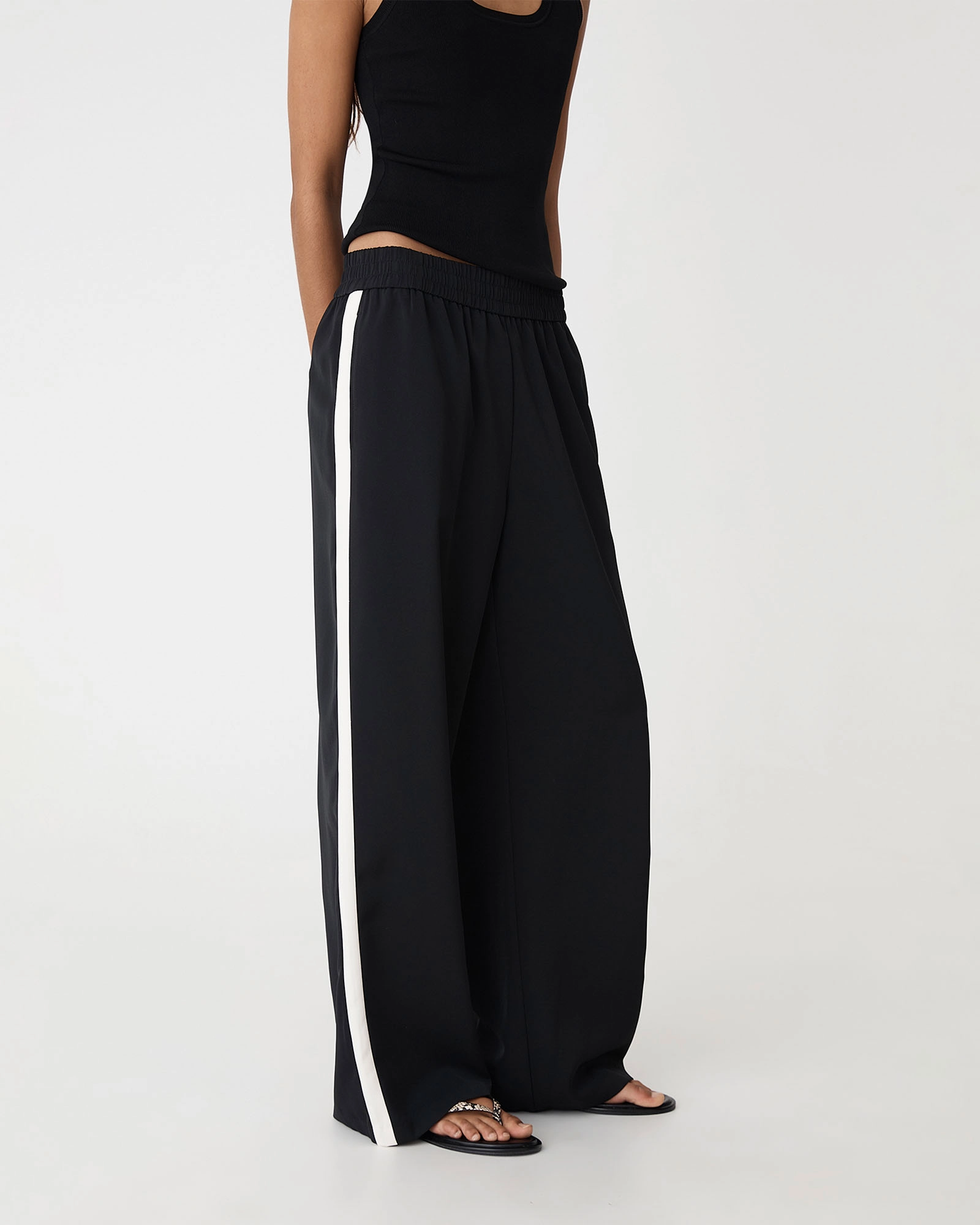 Alla Contrast Elastic Pants